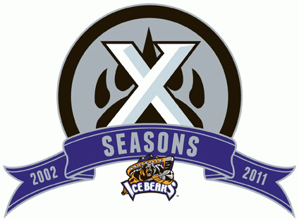 knoxville ice bears 2011 anniversary logo v2 iron on transfers for clothing